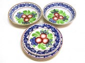 Seven pieces of ''Plum'' patte