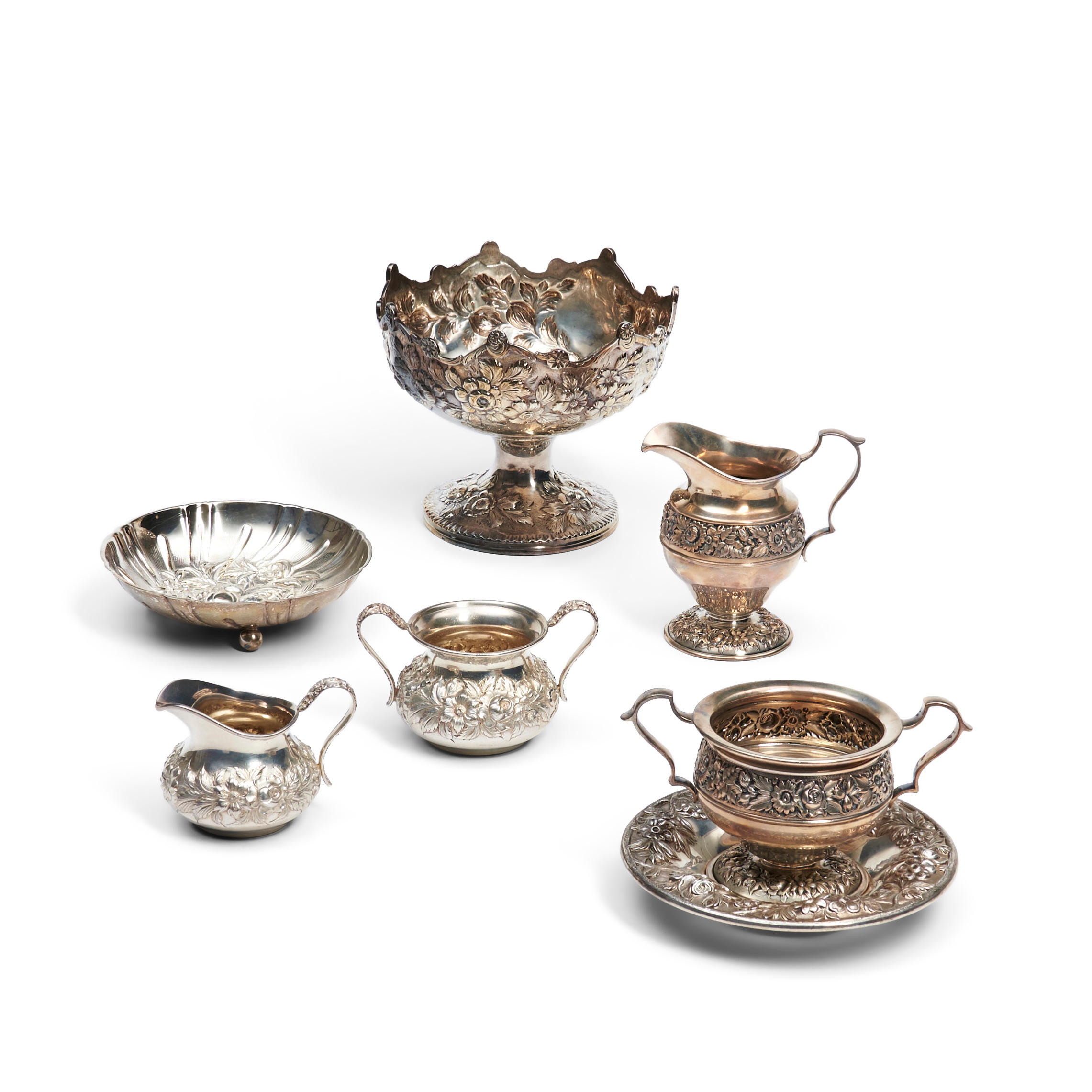 SEVEN PIECES OF S. KIRK & SON