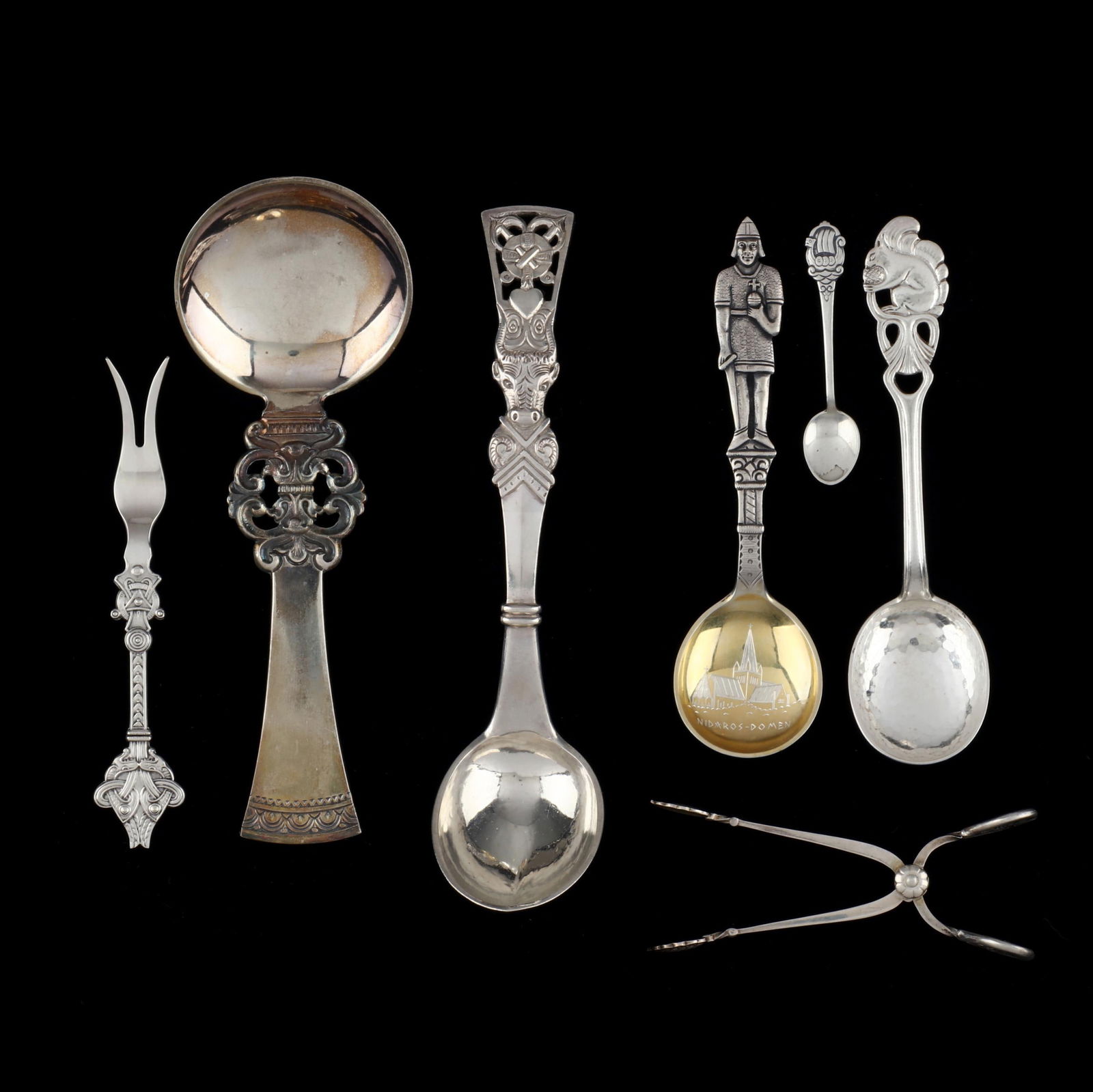 SEVEN PIECES OF SCANDINAVIAN SILVER