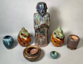 Seven pieces of vintage art po
