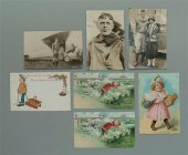 Seven post cards: two Heinz ad