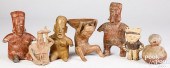 SEVEN PRE-COLUMBIAN CERAMIC FI