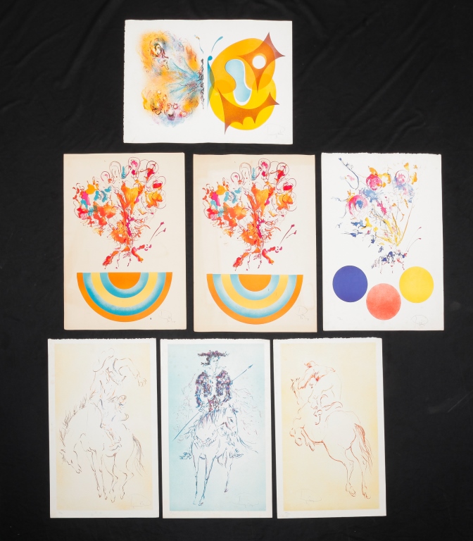 SEVEN PRINTS ATTRIBUTED TO SALVADOR