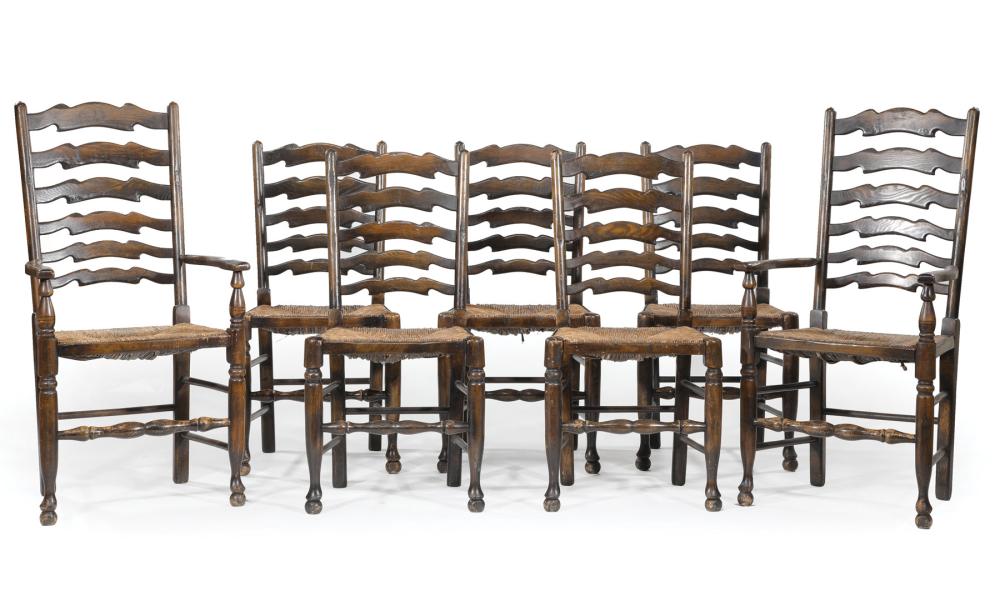 SEVEN PROVINCIAL LADDER-BACK