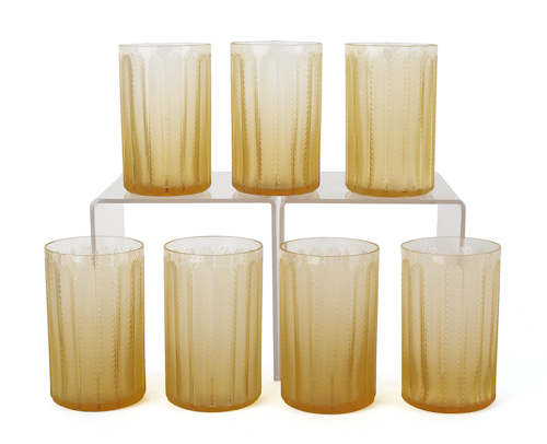 Seven R. Lalique jaffa pattern