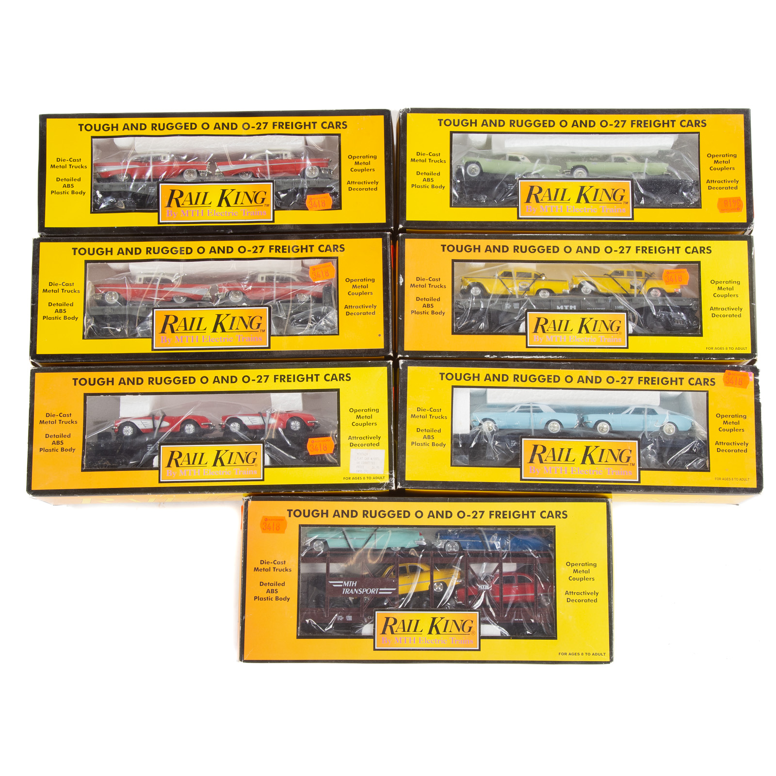 SEVEN RAIL KING AUTOMOBILE CARRIERS