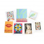 SEVEN ROBERT INDIANA PRINTS: S