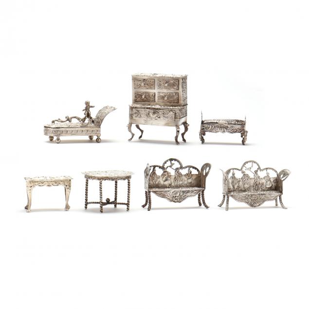 SEVEN ROCOCO REVIVAL MINIATURE