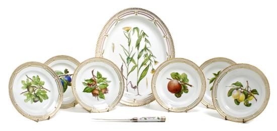 Seven Royal Copenhagen Porcelain