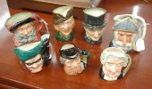 SEVEN ROYAL DOULTON CHARACTER