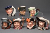 Seven Royal Doulton china mini