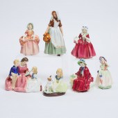 Seven Royal Doulton Figures, 2