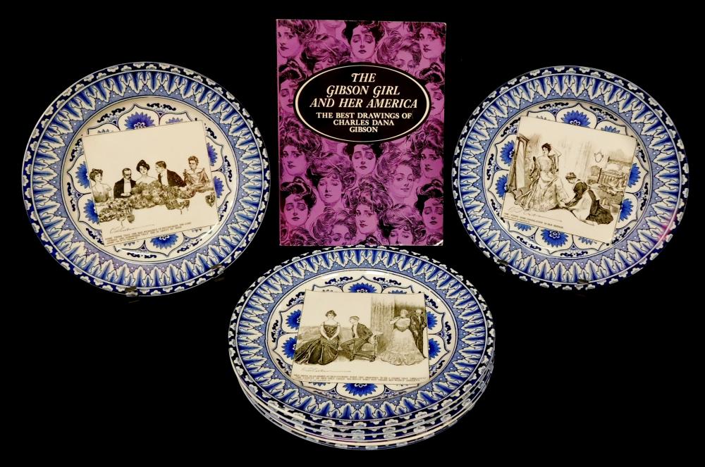 SEVEN ROYAL DOULTON "GIBSON GIRL"