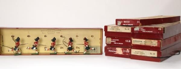 SEVEN SETS OF BRITAINS SOLDIERS