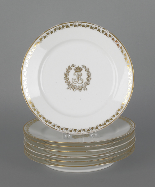 Seven Sevres Chateau de St. Cloud