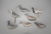 SEVEN SHOREBIRD DECOYSSeven ol
