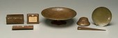 Seven silver on copper pieces,
