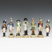 SEVEN SITZENDORF PORCELAIN NAP