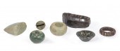 SEVEN SMALL PRE-COLUMBIAN ITEM