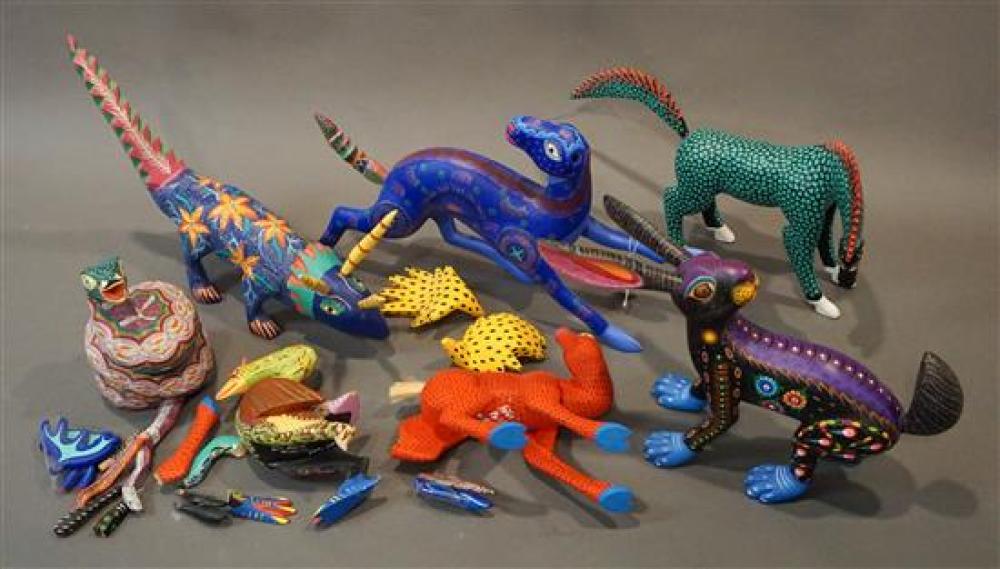 SEVEN SOUTH AMERICAN POLYCHROME