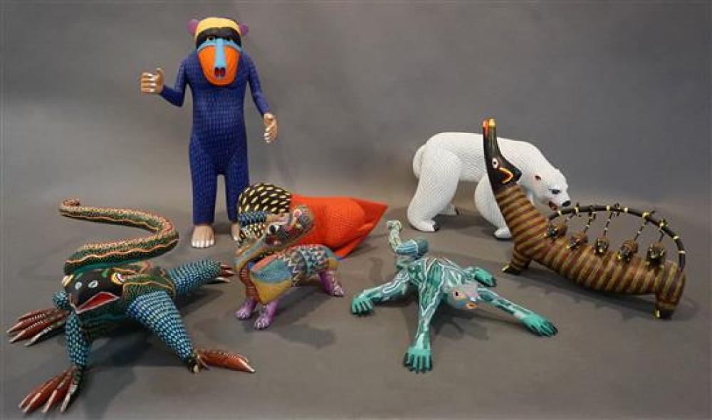SEVEN SOUTH AMERICAN POLYCHROME