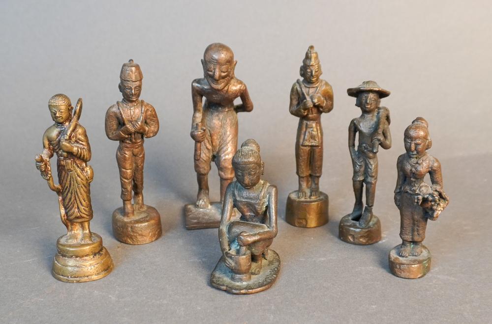 SEVEN SOUTHEAST ASIAN BRONZE