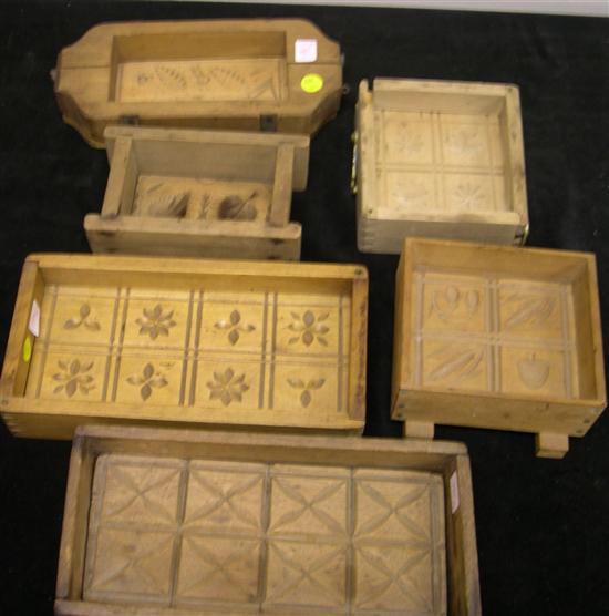 Seven square and rectangular