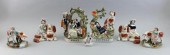 SEVEN STAFFORDSHIRE FIGURE GRO
