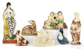 SEVEN STAFFORDSHIRE FIGURES, 1