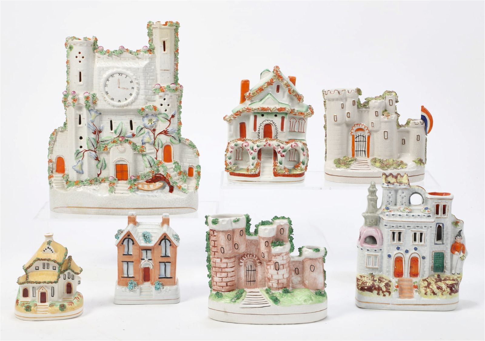 SEVEN STAFFORDSHIRE MODELS OF