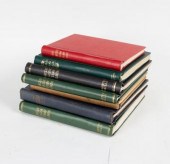 Seven stamp albums including S