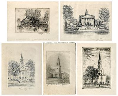 Seven Steffen Thomas etchings