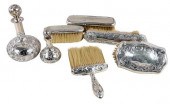 SEVEN STERLING DRESSER PIECESA
