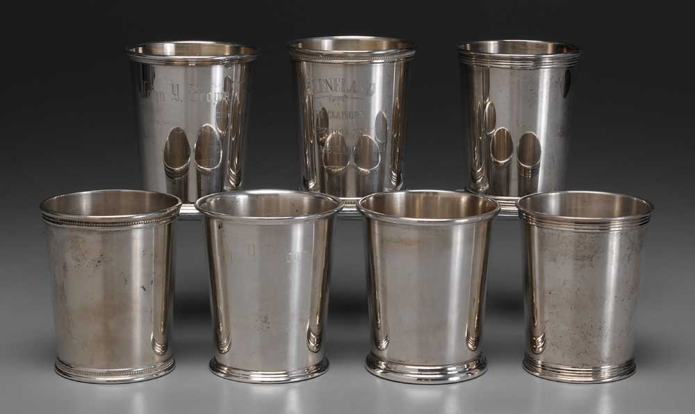 Seven Sterling Mint Julep Cups