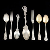 SEVEN STERLING SILVER SOUVENIR