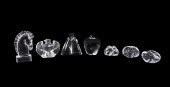 SEVEN STEUBEN CLEAR CRYSTAL FI