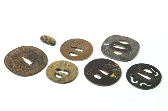SEVEN SWORD FITTINGS.  Japan 