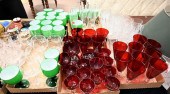 SEVEN TRAY LOTS OF GLASS STEMS