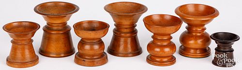 SEVEN TREENWARE SANDERS, 19TH