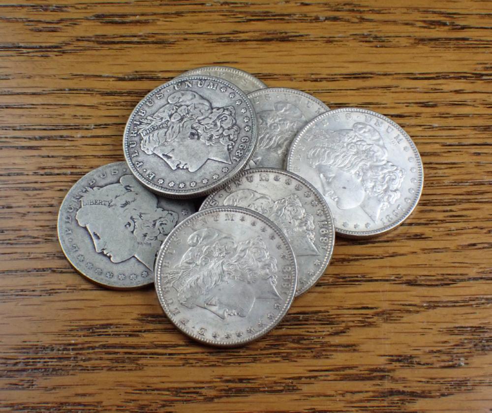 SEVEN U.S. SILVER MORGAN