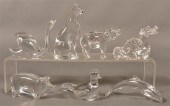 SEVEN VARIOUS BACCARAT CRYSTAL