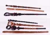 SEVEN VARIOUS WOOD AFRICAN WAL