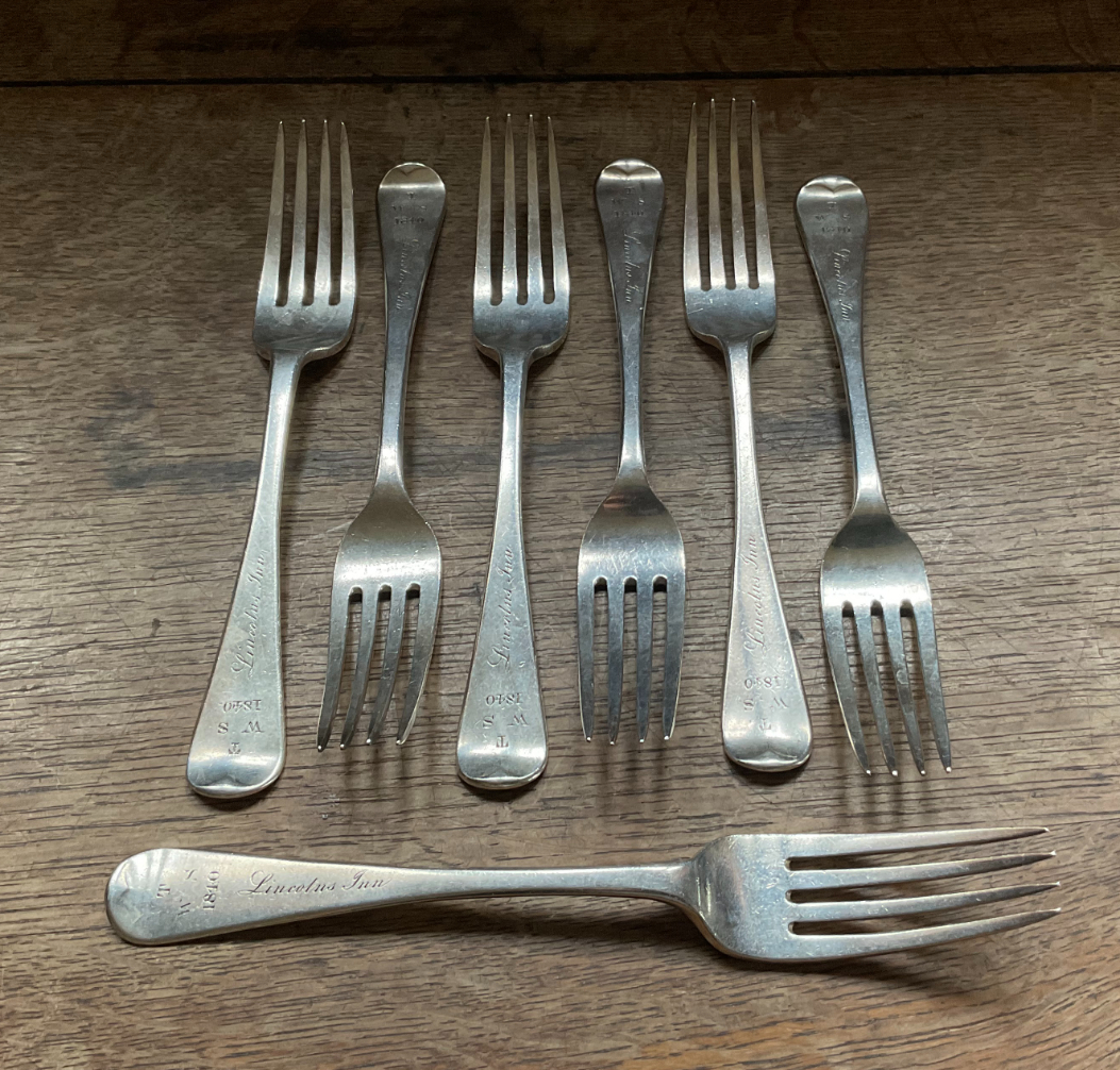 SEVEN VICTORIAN OLD ENGLISH PATTERN