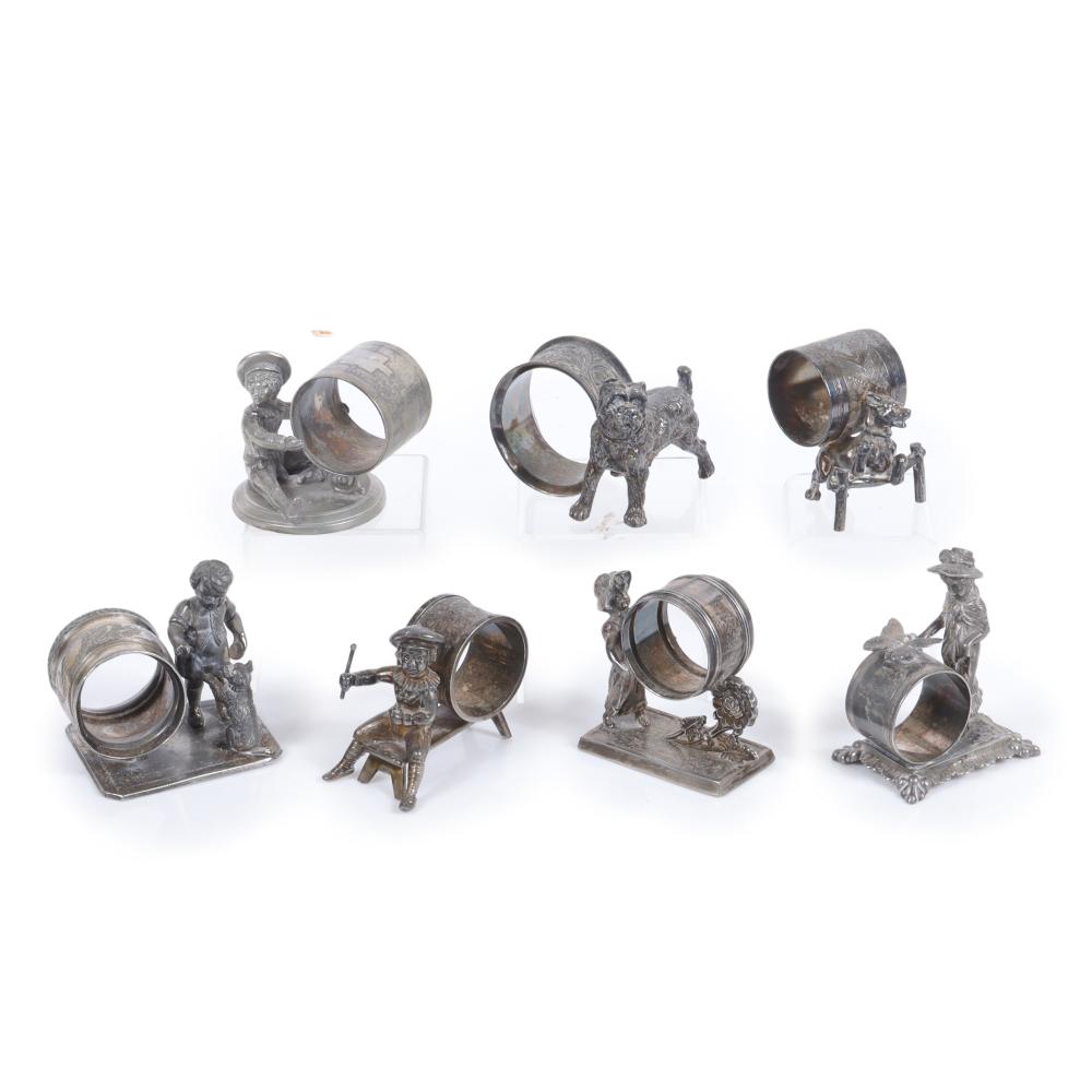 SEVEN VICTORIAN SILVER PLATE