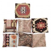 SEVEN VINTAGE KILIM TOPPED THR