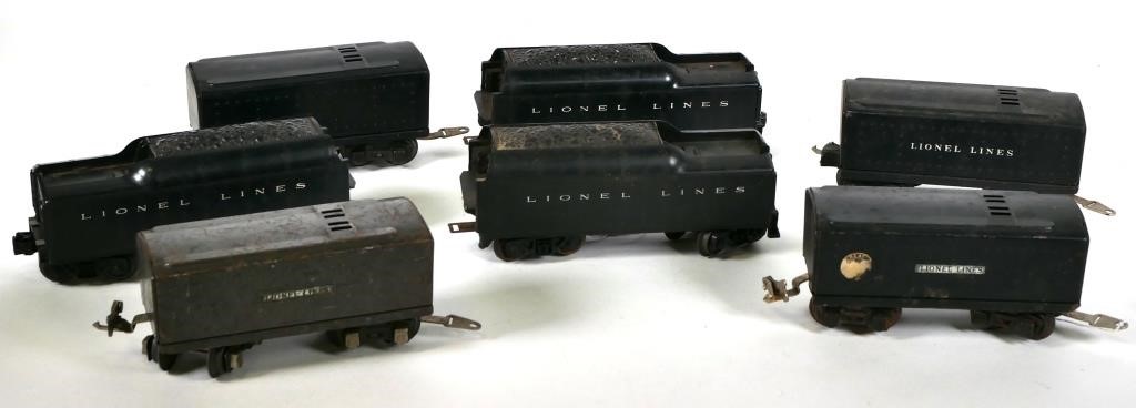 SEVEN VINTAGE LIONEL TENDERS
