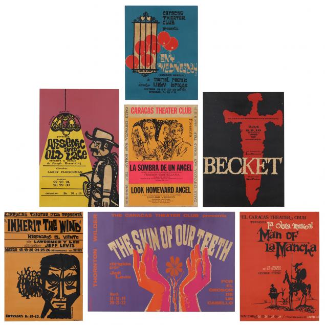SEVEN VINTAGE POSTERS FOR THE