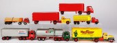 SEVEN VINTAGE TRACTOR TRAILER
