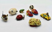 SEVEN VINTAGE VARIOUS PAINTED