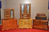 SEVEN VINTAGE WOOD JEWELRY BOX